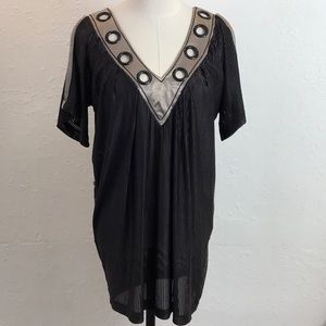 Dolman cold shoulder dress